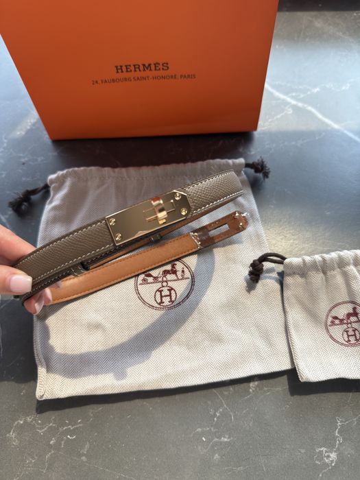 Ремінь Hermes шкіряний