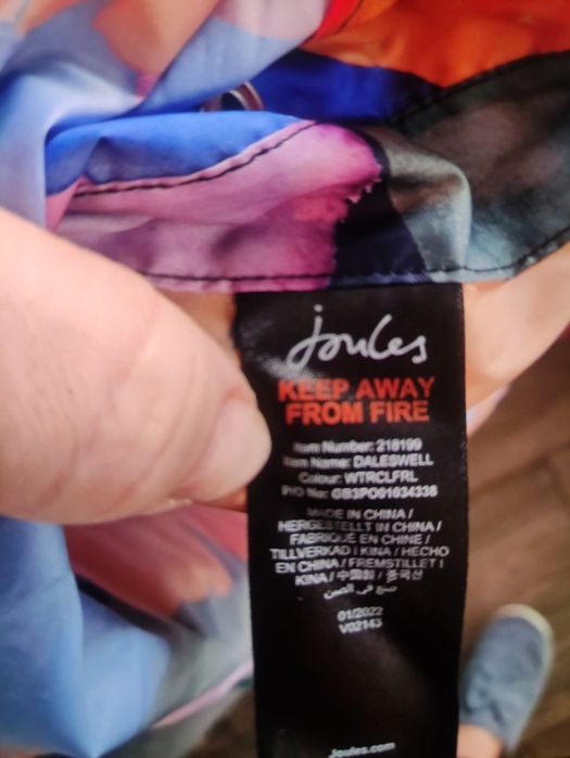 Joules Go дождевик пончо, оверсайз