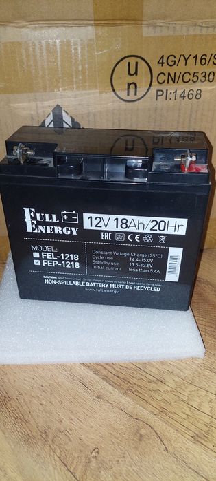 Гелеві акумулятори 18 А/год