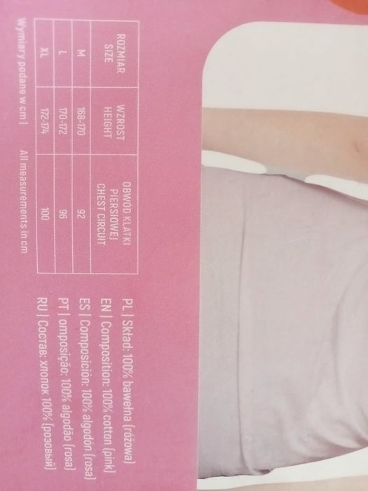 Koszulka damska L różowa