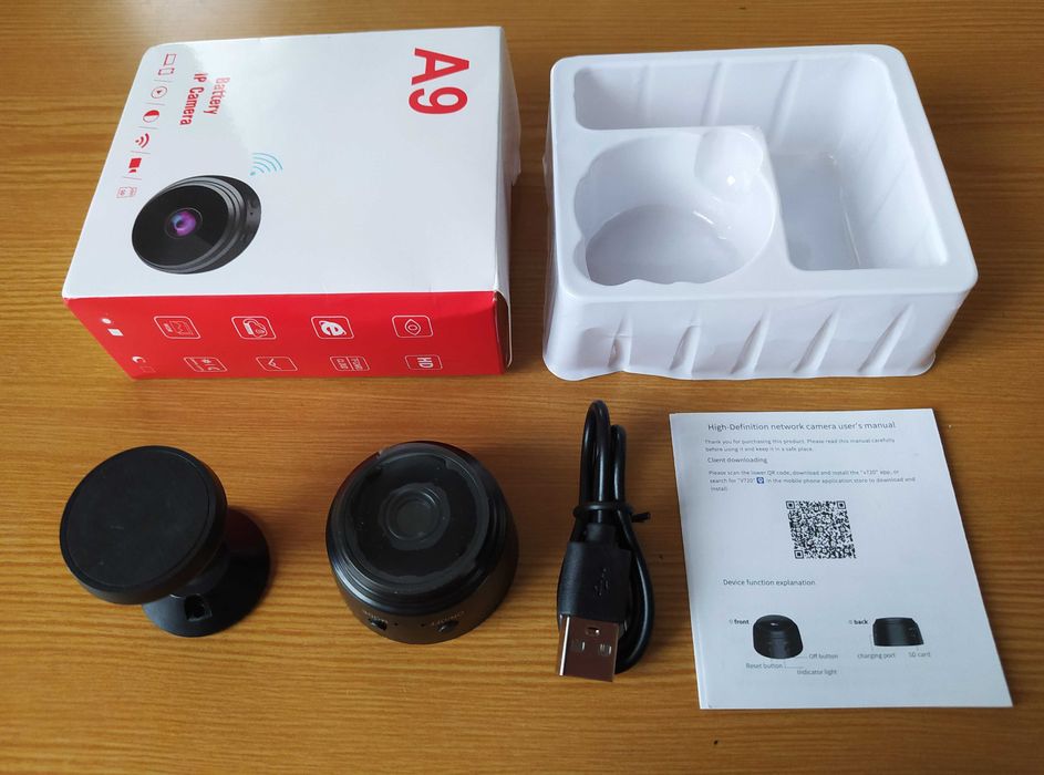 Беспроводная WI-FI IP мини-видеокамера видеонаблюдения