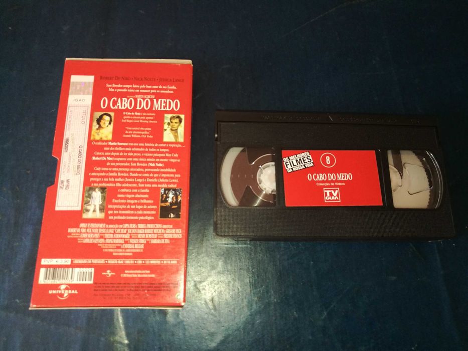 O CABO DO MEDO (CAIXA EM CARTÃO)	VHS	(legendagem em Português)