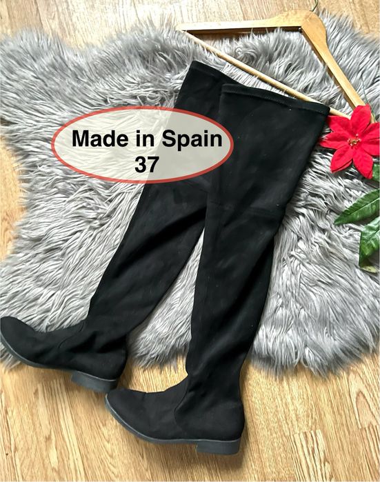 Nade in Spain kozaki długie za kolano 37 zamszowe zaciągane