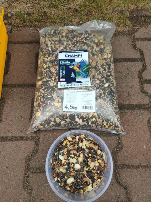 Klatka na papugę ptaka duża z akcesoriami GRATIS pokarm