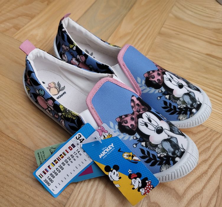 Nowe Tenisówki kapcie Minnie r.34