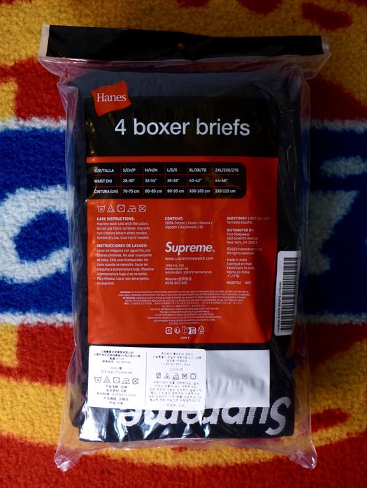 Oryginalne czarne bokserki Supreme / New black Boxers supreme