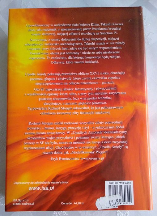 richard morgan, upadłe anioły i modyfikowany węgiel