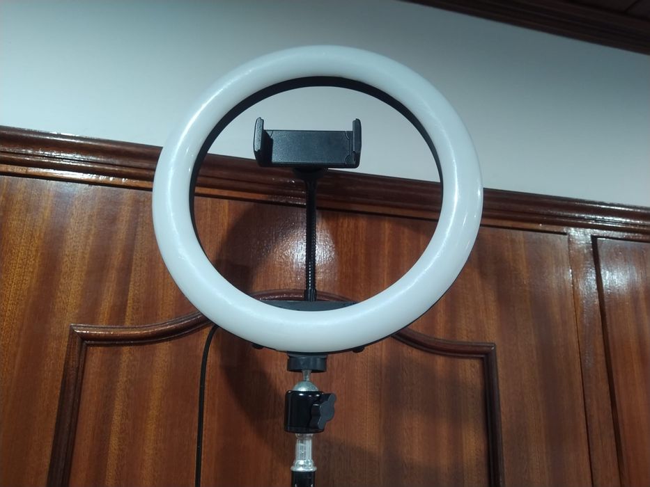 Ring light tripé led luz circular estúdio casa quarto apartamento vivenda carro cozinha escritório gabinete sala