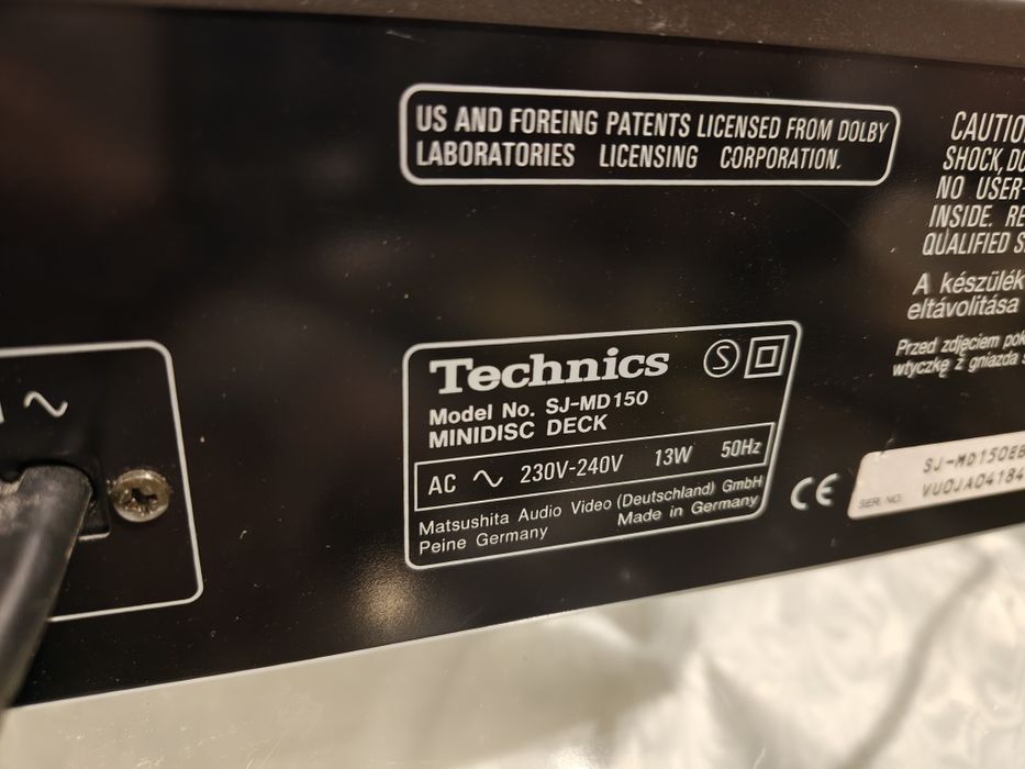 Technics SJ-MD150 Mini Disc
