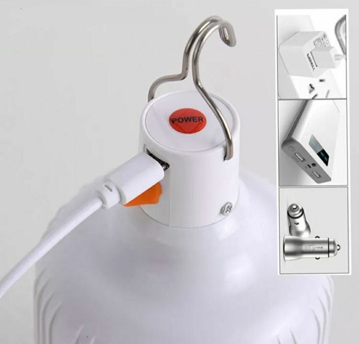 60W Лампа Фонарі для дому дачі Кемпінг. Лед Лампа Акумуляторна Ліхтари