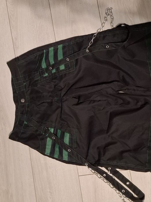 Super szerokie spodnie M gothic cybergoth punk rock
