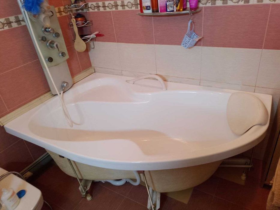 Ванна акрилова Ravak Rosa 170*110 з панеллю кріпленням + підголовник