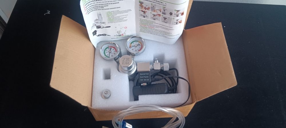 Redutor Co2 aquario + drop checker + botija 5kg cheia