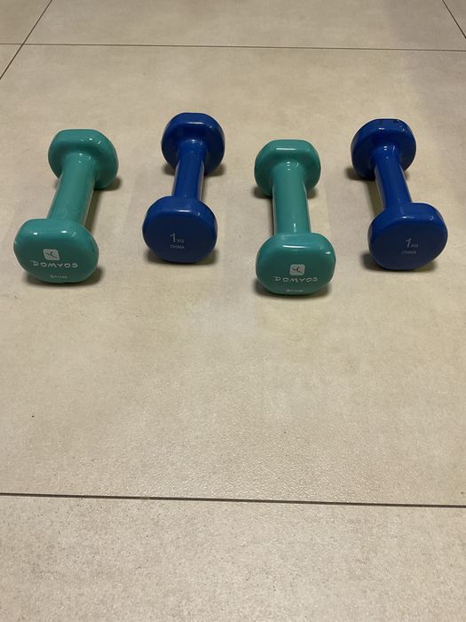 Hantle, ciężarki do fitness 4 x 1 kg
