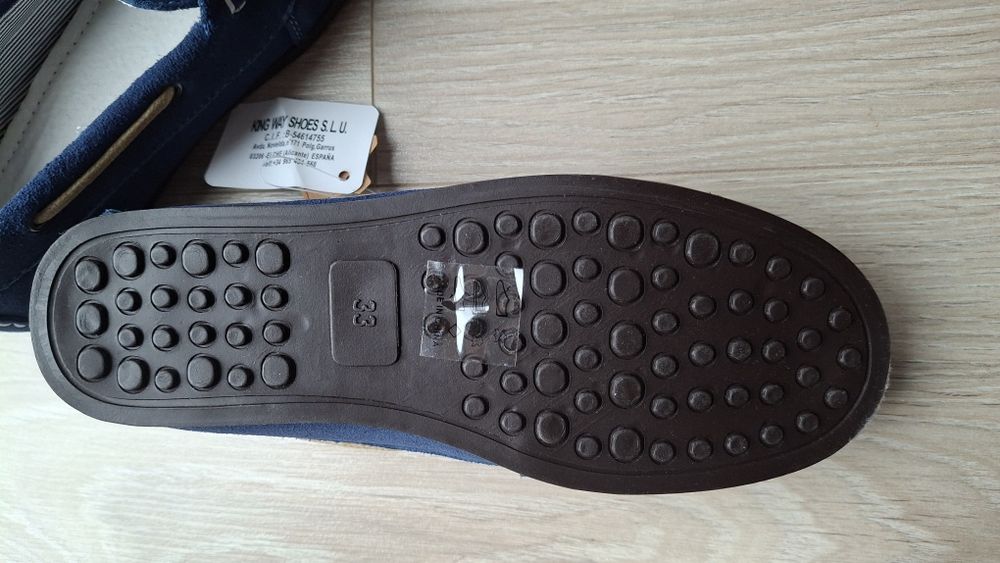 Elegancki buty chłopięce mokasyny rozmiar 33