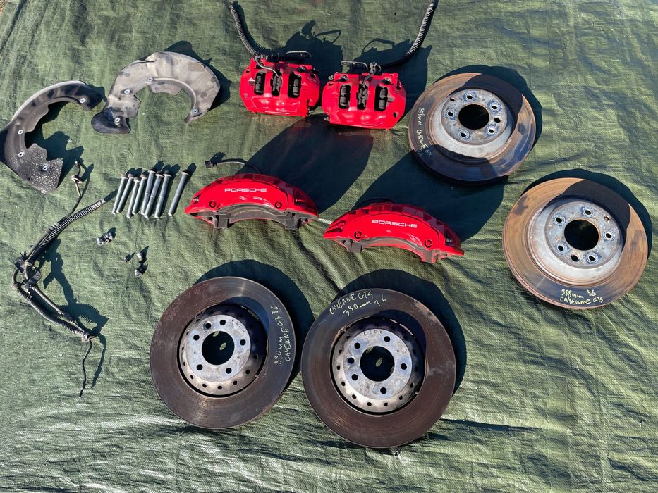 PORSCHE CAYENNE 7P5 3.6 GTS zestaw swap zaciski tarcze przód tył 390MM