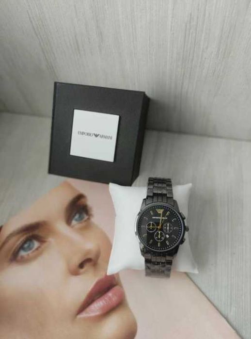Часи Emporio Armani Black чоловічі нові