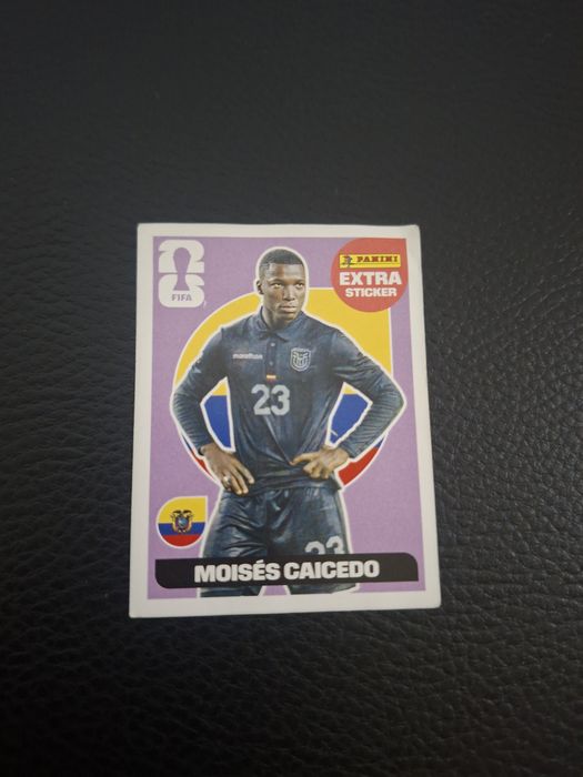 Moisés Caicedo - Carta extra Panini
