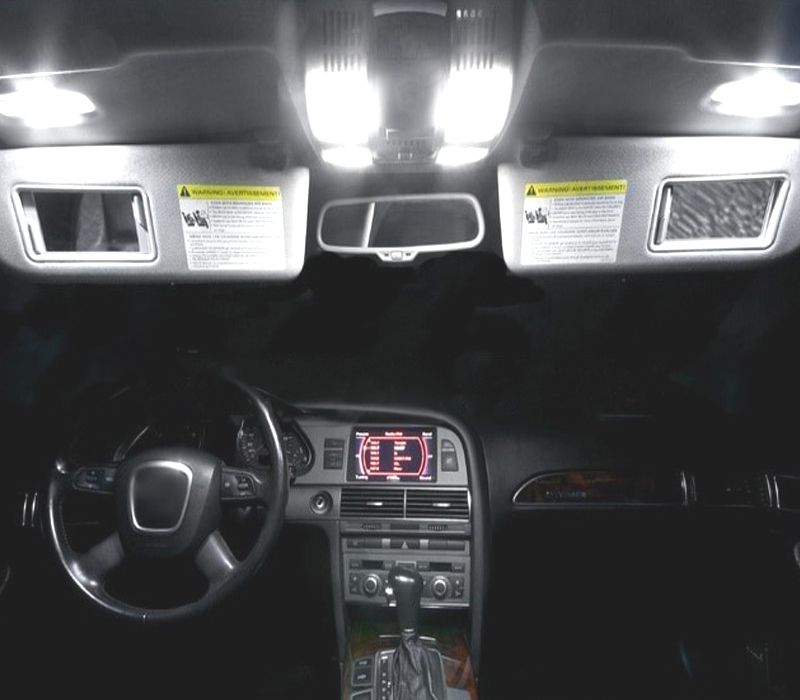 KIT COMPLETO 18 LAMPADAS LED INTERIOR AUDI A6 S6 RS6 C6 AVANT 05-11