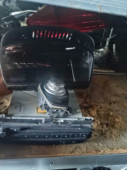Zestaw Radio CD Nawigacja Navi Ekran Wyświetlacz Pokrętło Kontroler IDRIVE BMW E90 2008r. Europa itp.