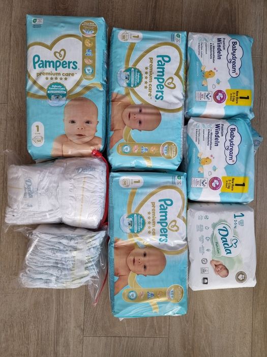 Pampers premium care 1 + inne