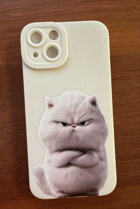 Case iphone 13 nowy kot foch bialy