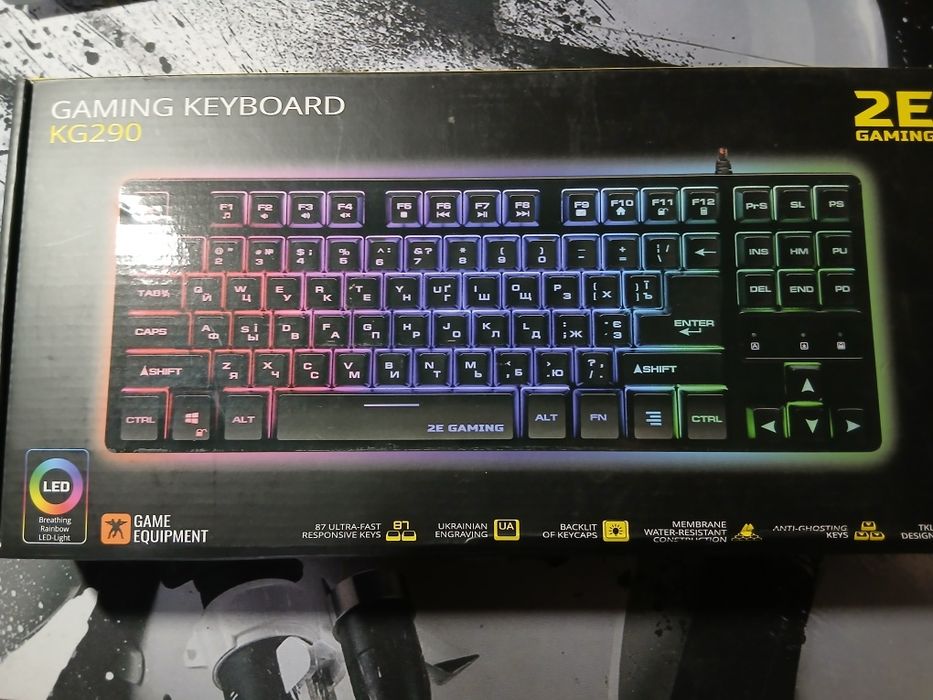 ‼️Акція ‼️Клавіатура GAMING KEYBOARD KG 230 чорна

KG290