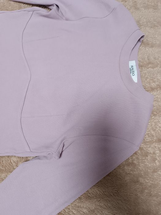 Вкорочена кофта/Лонгслів жіночий з імітацією кісточок