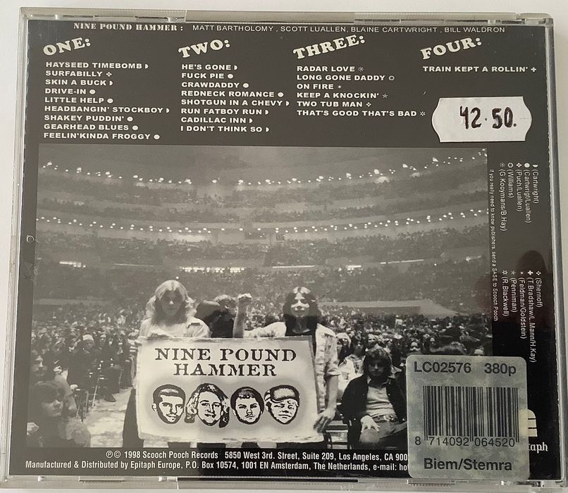 Nine Pound Hammer ‎– Live At The Vera - cd