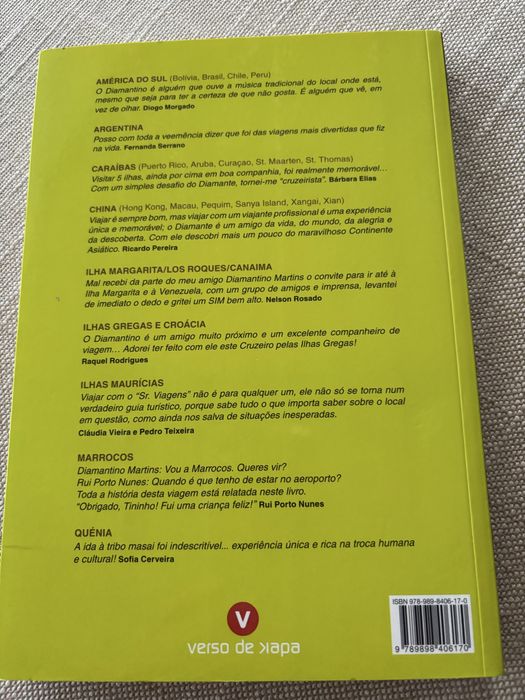 Livro de Diamantino Martins "As minhas viagens pelo Mundo"