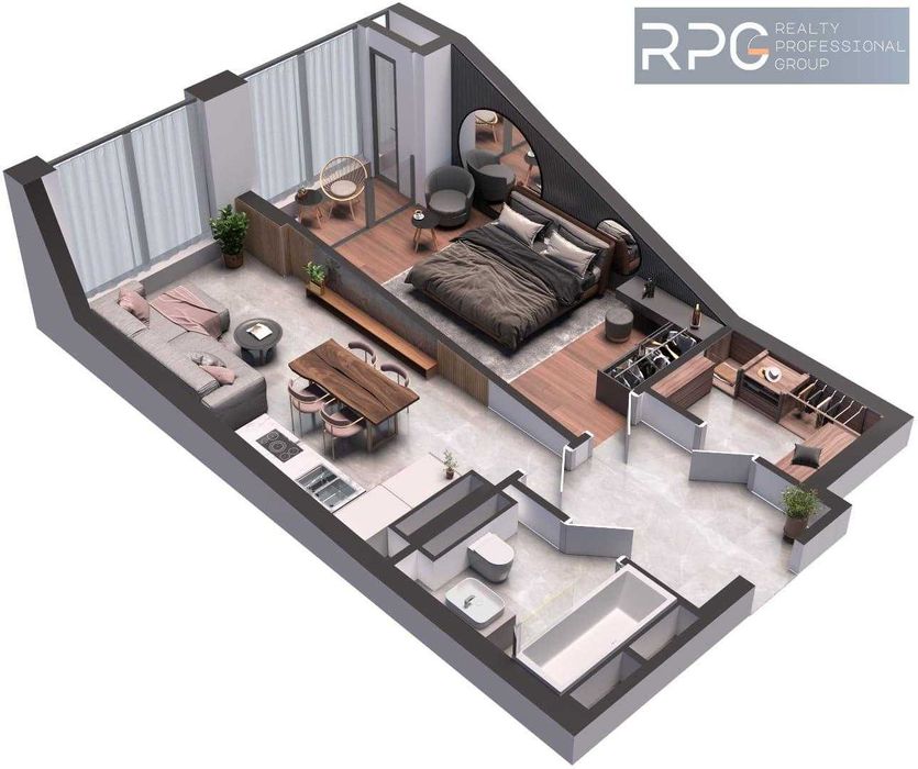 1-room apartment apartment by the address st. Bulvar Druzhby Narodov (area 54,6 m²) - Atlanta.ua - photo 3