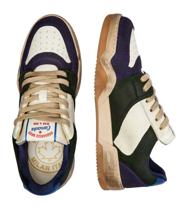 DSQUARED2 włoskie sneakersy buty męskie VINTAGE SPIKER