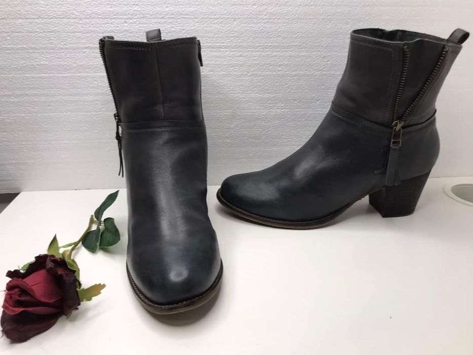 Botki skórzane delikatnie ocieplane SPM shoes Rozmiar 41