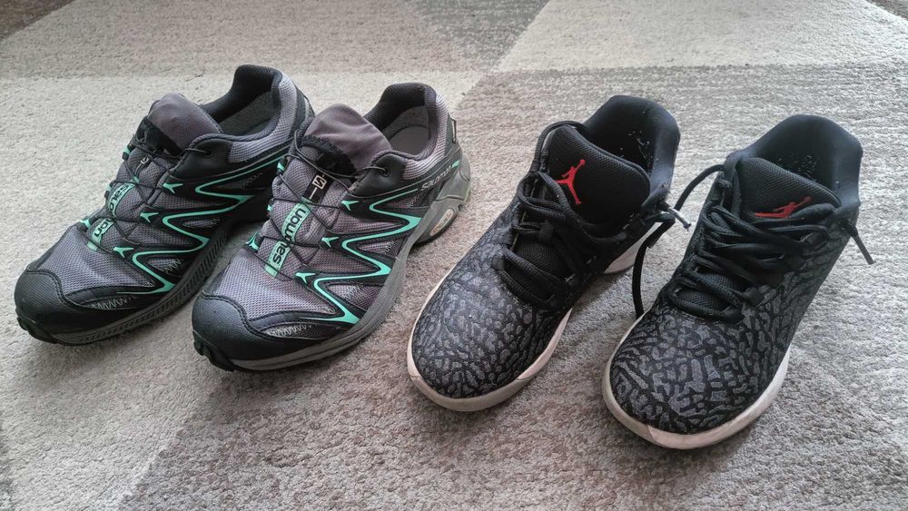 Dwie pary butów dla chłopca Salomon Jordan wkładka 24cm