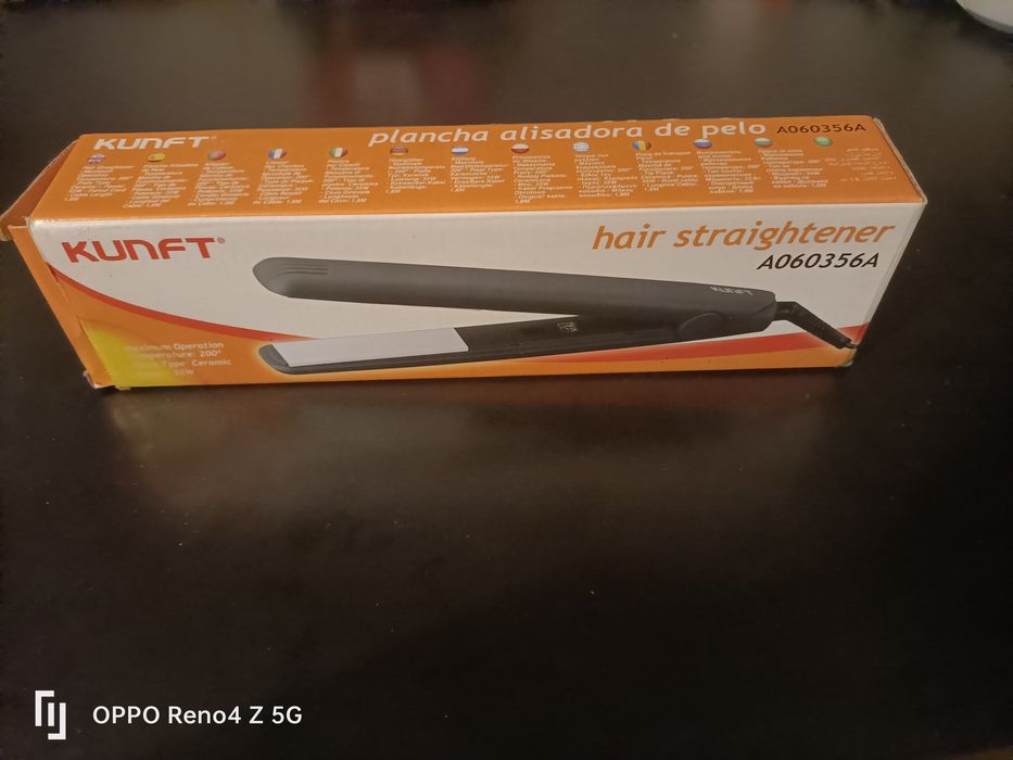Prancha alisadora de cabelo nova, nunca aberta
