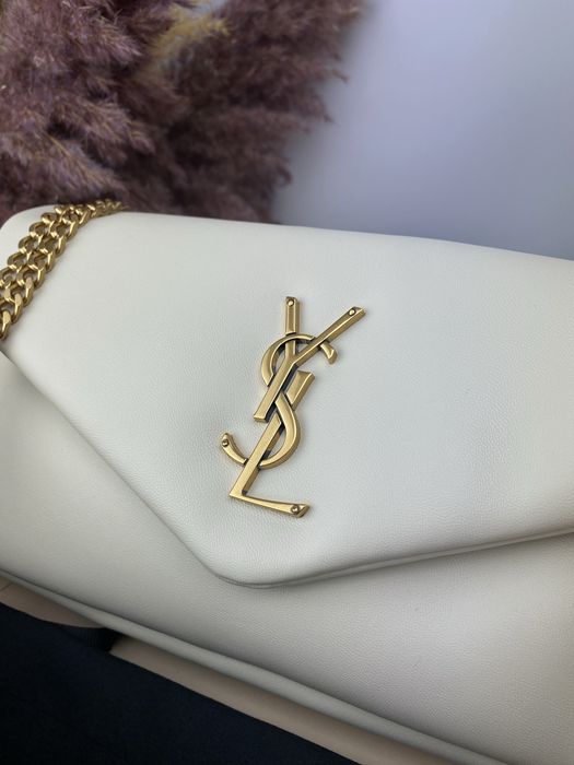 Сумка YSL Yves Saint Laurent Calypso біла