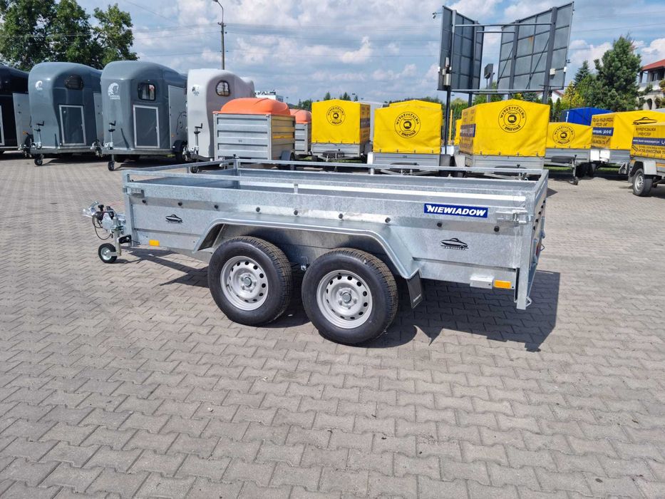 Przyczepa burtowa pod koparki sprzęt budowlany najazdy Niewiadów