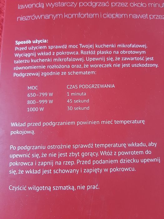 Ogrzewacz w pokrowcu