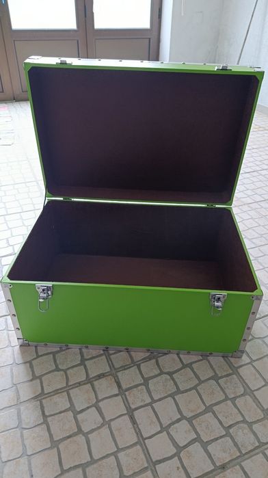 Baú/caiva verde arrumação