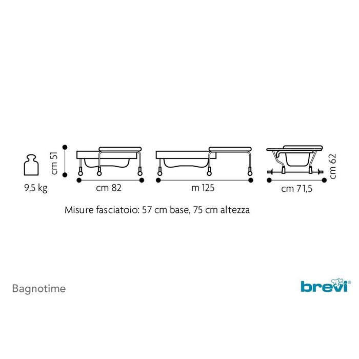 Banheira bébe com fraldário