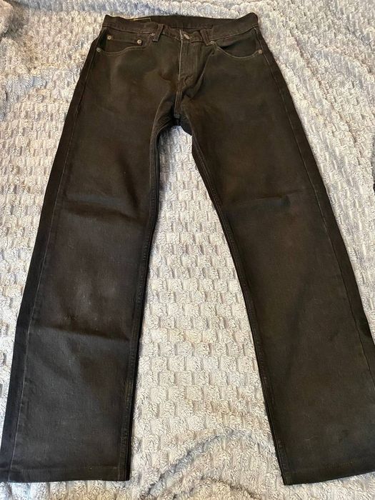 Мужские джинсы Levi's 505 (Оригинал) W32 L34 / Черные джинсы Левис