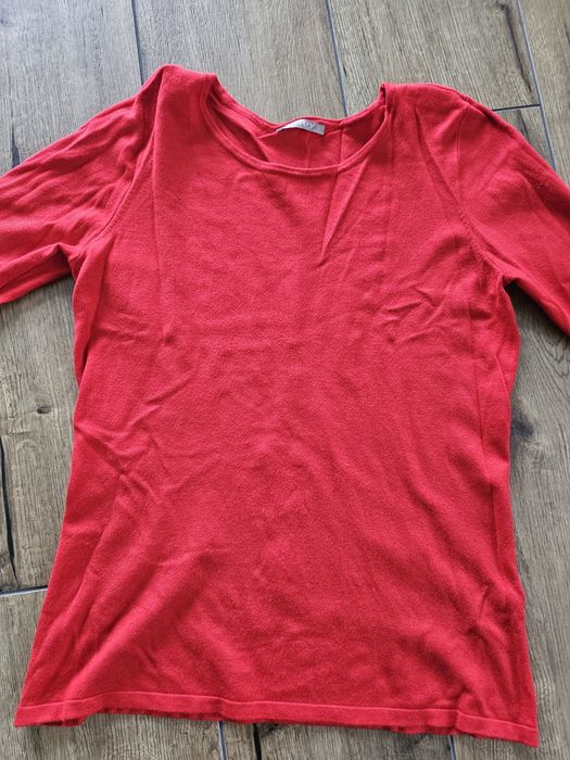 Bluzka elegancka damska sweterek swetr delikatny orsay L