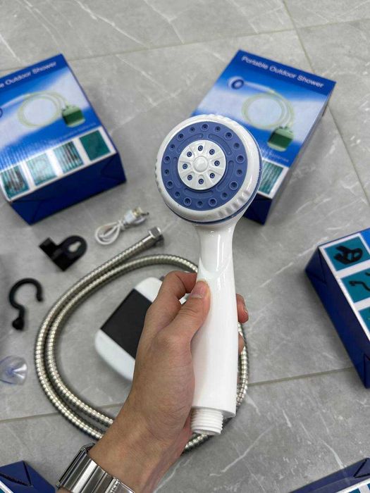 Польовий ДУШ на акумуляторі! Похідний душ з АКБ + помпа. Переносной!