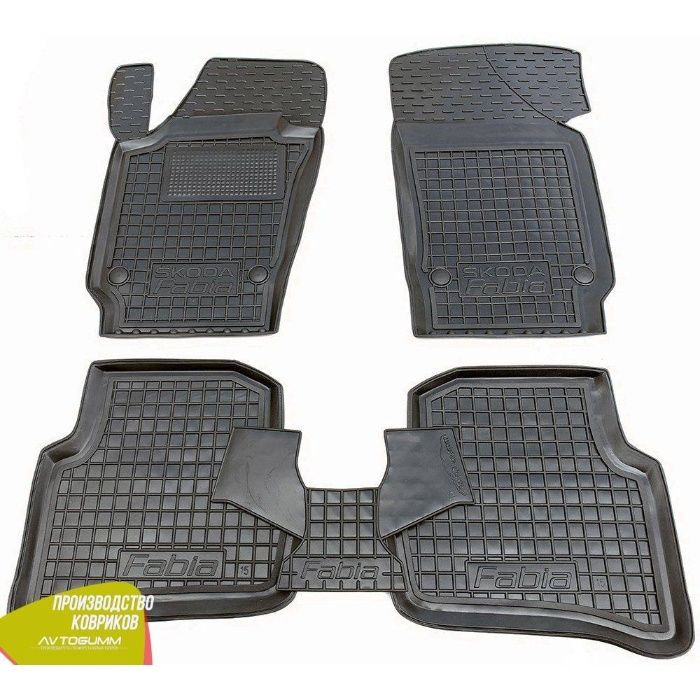 коврики Skoda Octavia A4_A5_A7 Skoda Fabia 1-2-3  KaroQ_автогум гума