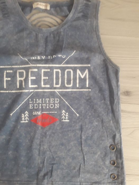 Bluzka ,niebieska na ramiączka