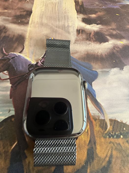 Apple Watch Series 7 - 45mm - Stainless steel - Black