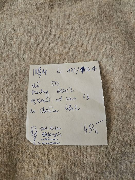 H&m sweterek krótki z bufkami r l