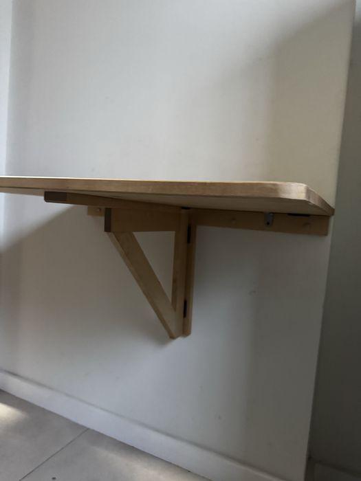 Mesa rebatível parede em madeira