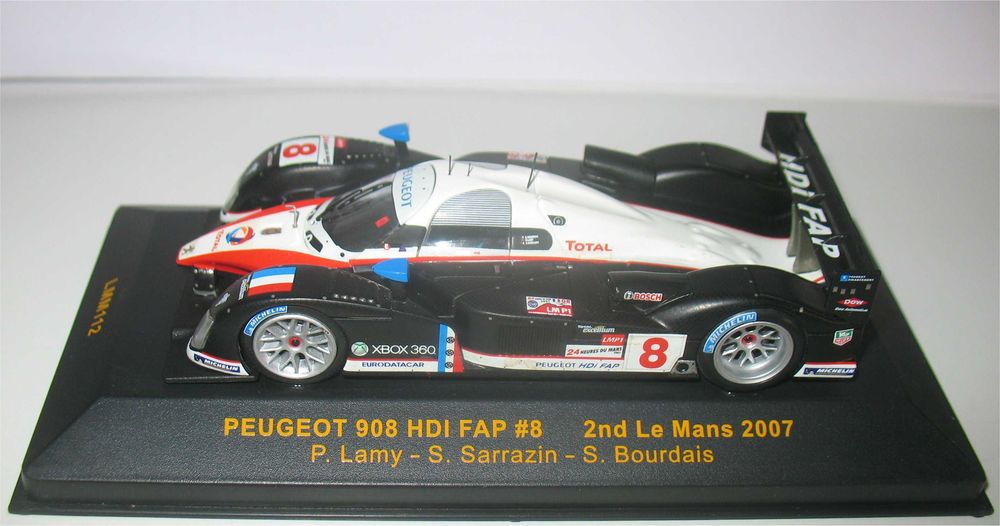 Peugeot 908 HDI FAP - 2º Le Mans 2007 - Pedro Lamy, Sarrazin, Bourdais