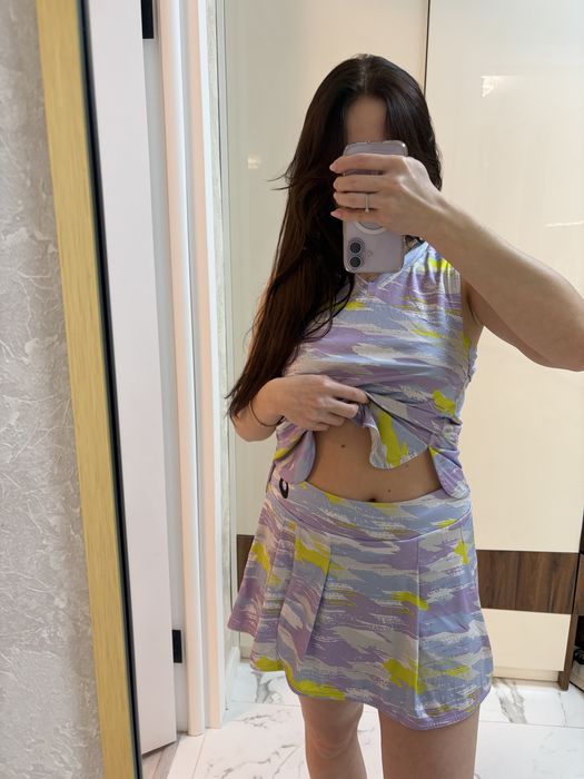 Комплект Asіcs original майка та спідниця шорти для спорту